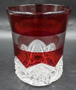 Tumbler EAPG Ruby Stained Duncan's Sons & Co No. 39 (OMN) 1897 AKA Button Arches - Picture 1 of 9