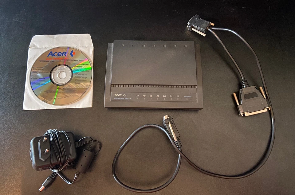 ACERModem 56 K External Modem Surf AME--ME00 Mit Zubehör und CD - Bild 1 von 1