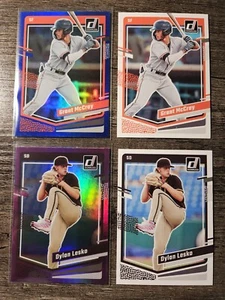 2023 Donruss Blue Foil Hologram Grant McCray & Purple Foil Hologram Dulan Lesko. - Picture 1 of 3