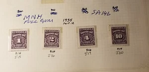 Canada 1935 MNH Mint Beauty Postage Due Stamps SC#J15,16,17,20. - Picture 1 of 1