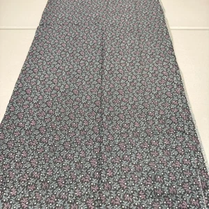 Vintage Steppstoff lila blau Blätter Blumen Baumwolle 36x147 4 Yards - Bild 1 von 7