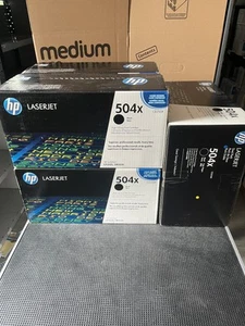 New LaserJet Black Toner Cartridge HP 504X CE250X x6 - Afbeelding 1 van 1