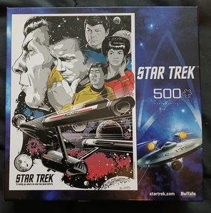 Star Trek Buffalo Games 500 Piece Jigsaw Puzzle - Original Cast Kirk McCoy Spock - Picture 1 of 4