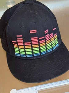 Genuine SOLD OUT  Black Cyberdog Rainbow Equaliser CAP Frequency Rave SnapBack - Picture 1 of 10
