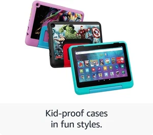 Amazon Fire HD 8 Kids Pro tablet 3 GB 32GB newest generation 2024 ages 6–12 - Picture 1 of 8