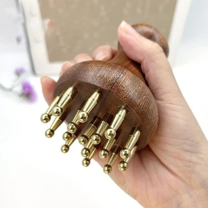 Massagekamm Kopf Kopfhaut Gua Sha Massage Kompakt Tasche Geschenk Meridiane Werkzeug für - Bild 1 von 5