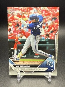 2025 Topps Now Jac Caglianone Call Up First Hit #262 Kansas City Royals - Picture 1 of 2
