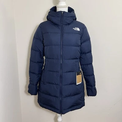 Abrigo para mujer The North Face Gotham Parka 600 plumón Summit azul marino talla M L XL XXL NUEVO Foto 1 de 4