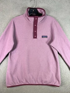 Patagonia Veste Femme Rose Moyen Micro D Snap-T Pull Polaire Pile Randonnée - Photo 1/12