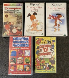 Kids VHS Video Tape Bundle X 5 - Kipper, Trumpton, Childrens TV Favourites - Picture 1 of 4