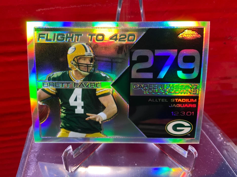 2008 Topps Chrome Brett Favre Collection Refractors #BF279 Brett Favre /199 - Image 1 of 1