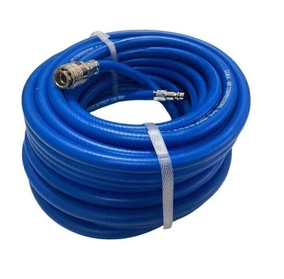 Tubo Aria Compressa PVC Compressore 10 x 14 15 Metri Attacco Rapido Universale - Immagine 1 di 3