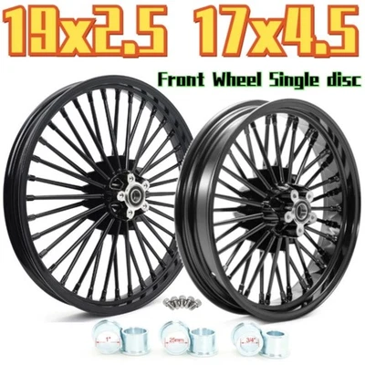 Ruedas de radios gruesos 19x2,5 17x4,5 para Harley Sportster Iron 883 XL883N 2010-2020 Foto 1 de 4