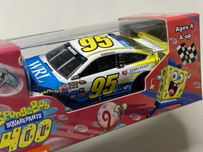 RARE Michael McDowell #95 Spongebob NASCAR 1/64 race car 400 Gary Patrick MIB - Image 1 of 4