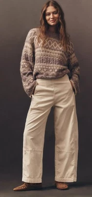 Pantalones Pilcro By Anthropologie The Izzie Relajados Pull-On Barrel en Chai Talla Grande Foto 1 de 4