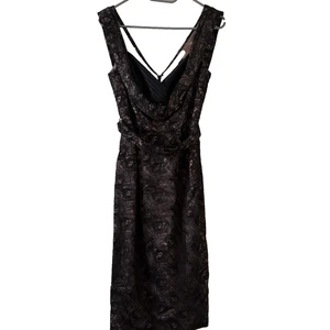 Monsoon Size 8 Vintage Y2K Old Label Lace Overlay Gothic Bodycon Dress - Picture 1 of 12