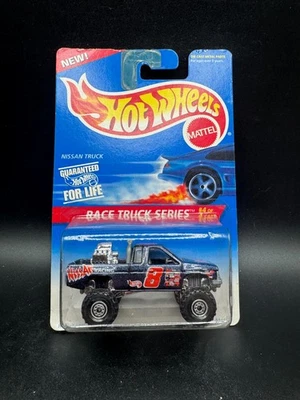 Camión de carreras Hot Wheels #383 1996 serie 4/4 Nissan azul oscuro con cromo CT F Foto 1 de 3