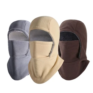 Winter Thermal Fleece Balaclava Scarf Ski Face Mask Neck Warmer Snood Hood Hat - Picture 1 of 26