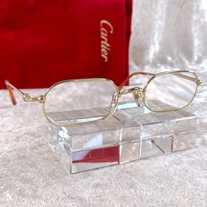 Vintage Cartier Brille Oval Trinity Gold Gestell 50-21-140 - Bild 1 von 17