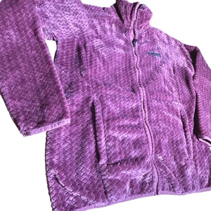 Columbia Med. Fireside II Fleecejacke Full Zip Sherpa lila strukturiert kuschelig - Bild 1 von 9