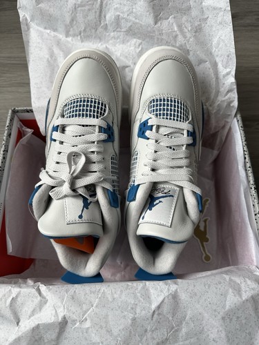 Air Jordan Retro 4 Industrial Blu Big Kids Taglia 6 *Nuovo*