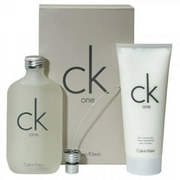 CK One Calvin Klein 6.7 edt spray + 6.7 crema hidratante conjunto unisex nuevo en caja Foto 1 de 1
