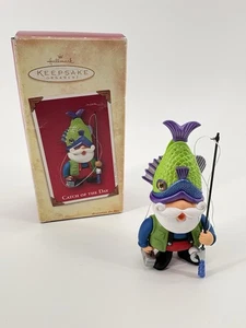 Decorazione natalizia pesca Hallmark Keepsake Catch of the Day 2004 con scatola - Foto 1 di 14