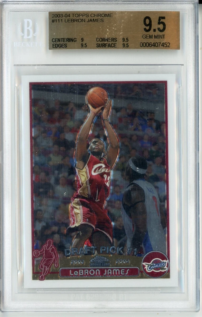 LeBron James Grade 9.5 Basketball Rookie Sports Trading Cards
