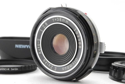 [Exc+5 con capucha] Pluma lente Olympus E.Zuiko Auto-S 38 mm f/2,8 Pancake F FT FV JAPÓN Foto 1 de 4