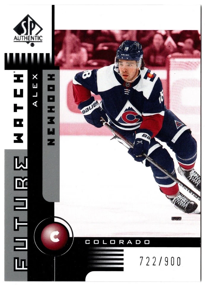 2021-22 UD SP Authentic 2001-02 Retro Future Watch ALEX NEWHOOK 01FW-AN #/900 RC - Image 1 of 1