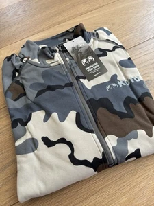 Kuiu Hunting Camo Peloton 97 Long Sleeve Zip T Shirt Sweatshirt Vias - Size XL - Picture 1 of 5