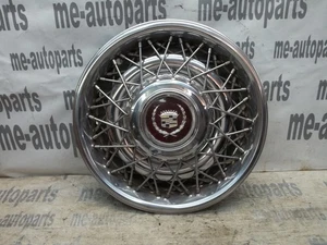 86-87 Cadillac Fleetwood Brougham RWD 15" Wire Wheel Cover Hub Cap Hubcap OEM - Picture 1 of 21