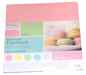 Core'dinations EL LADO MÁS SUAVE 20 Hojas 12 x 12 Papel Cartulina Premium 5 Colores - Imagen 1 de 1