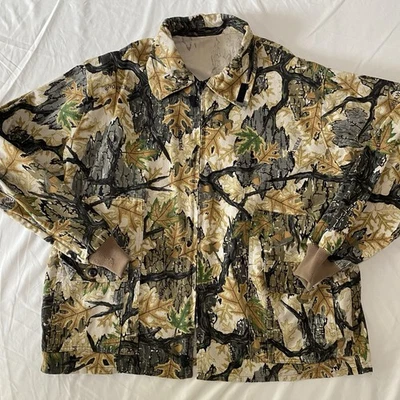 Vintage Predator Camo Jacket Mens 2XL XXL Hunting Full Zip Cargo Pockets Coat - Image 1 of 4