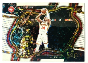 2023-24 Panini Select A.J. Griffin WHITE Disco Prizm RC Courtside SP #/75 Hawks! - Picture 1 of 3