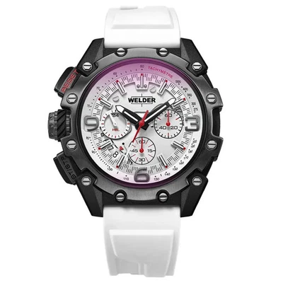 Reloj Pulsera Hombre Soldador WWRR1006 W75 Cronógrafo Cuarzo Tono Blanco Foto 1 de 4
