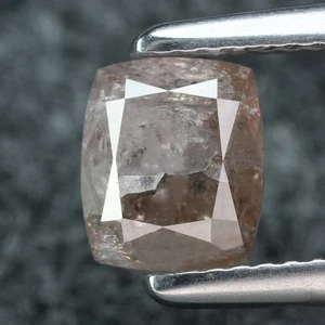 2.03Ct 100% Natural - No Any Treated I-2 Cushion Fancy Brownish Pink Diamond - Picture 1 of 7