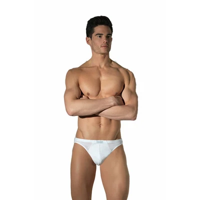 Hom Para Hombre Comfort Micro Brief De Algodón Puro - Blanco - Imagen 1 de 2