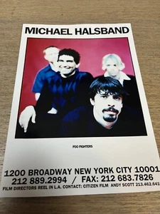 Foo Fighters foto carta promozionale Michael collare carta Kodak - Foto 1 di 3