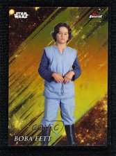 2018 Topps Finest Star Wars Extended Gold Refractor 13/50 Boba Fett #104 1no