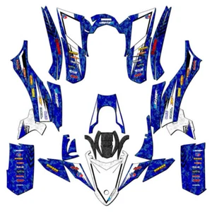 2017-2021 YFZ 50 DEVIOUS Blue Senge Graphics Kit Compatible with Yamaha - Picture 1 of 7