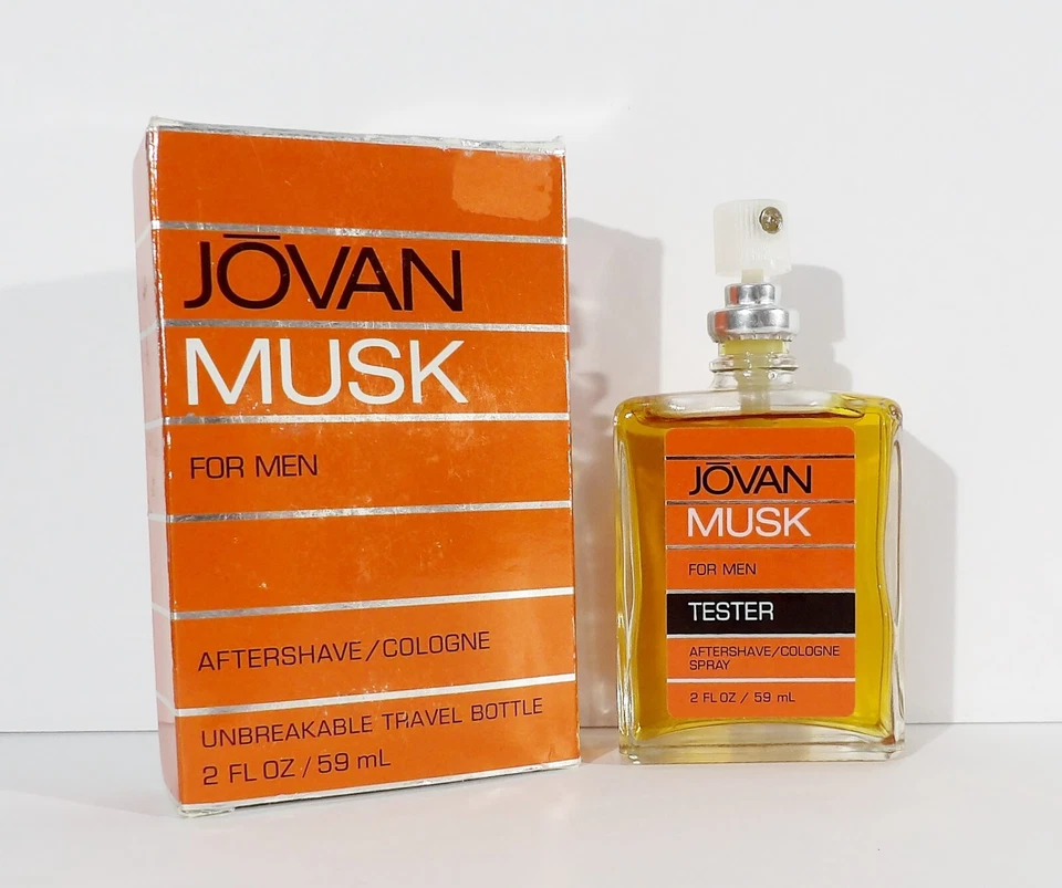 De colección JOVAN MUSK FOR MEN Aftershave/Colonia Spray por Coty Probador 2 OZ Foto 1 de 4