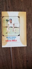 1975 HOSTESS TWINKIES FULL UNCUT CARD MICKEY RIVERS CALIFORNIA ANGELS YANKEES 22