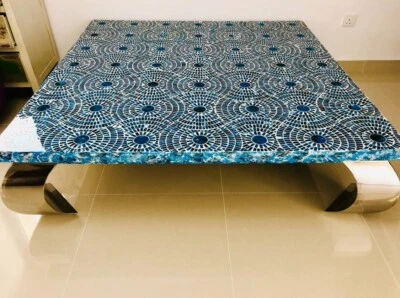 Mesa de centro de mosaico vintage, 1,5x1,5 m (4,92 pies) Foto 1 de 2