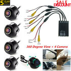 Car DVR Parking Panoramic Side View Rearview Camera System 360° View + 4Camera!