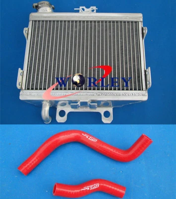 Radiador y manguera de aluminio para Honda CR250R CR250 1997-1999 1997 1998 1999 ROJO Foto 1 de 4