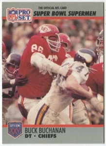 1990-91 Pro Set Super Bowl XXV Silver Anniversary #81 Buck Buchanan K.C. Chiefs - Picture 1 of 2