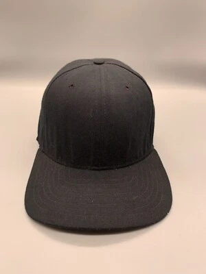 VINTAGE New Era Pro Model Hat Cap Fitted 6 7/8 Black Baseball Made in USA Mens - Image 1 of 4