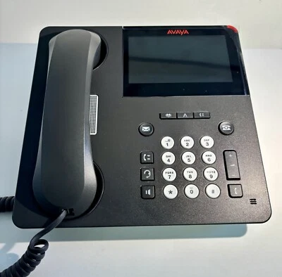 Teléfono de escritorio Avaya 9641GS pantalla táctil Gigabit IP restablecido de fábrica Foto 1 de 4