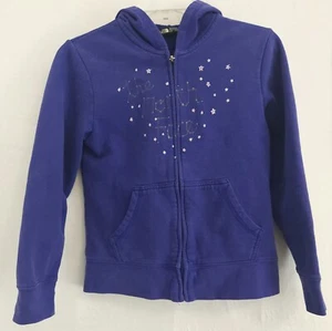 THE NORTH FACE Girls Purple Logo Hoodie Size Medium Star Constellation - Picture 1 of 6